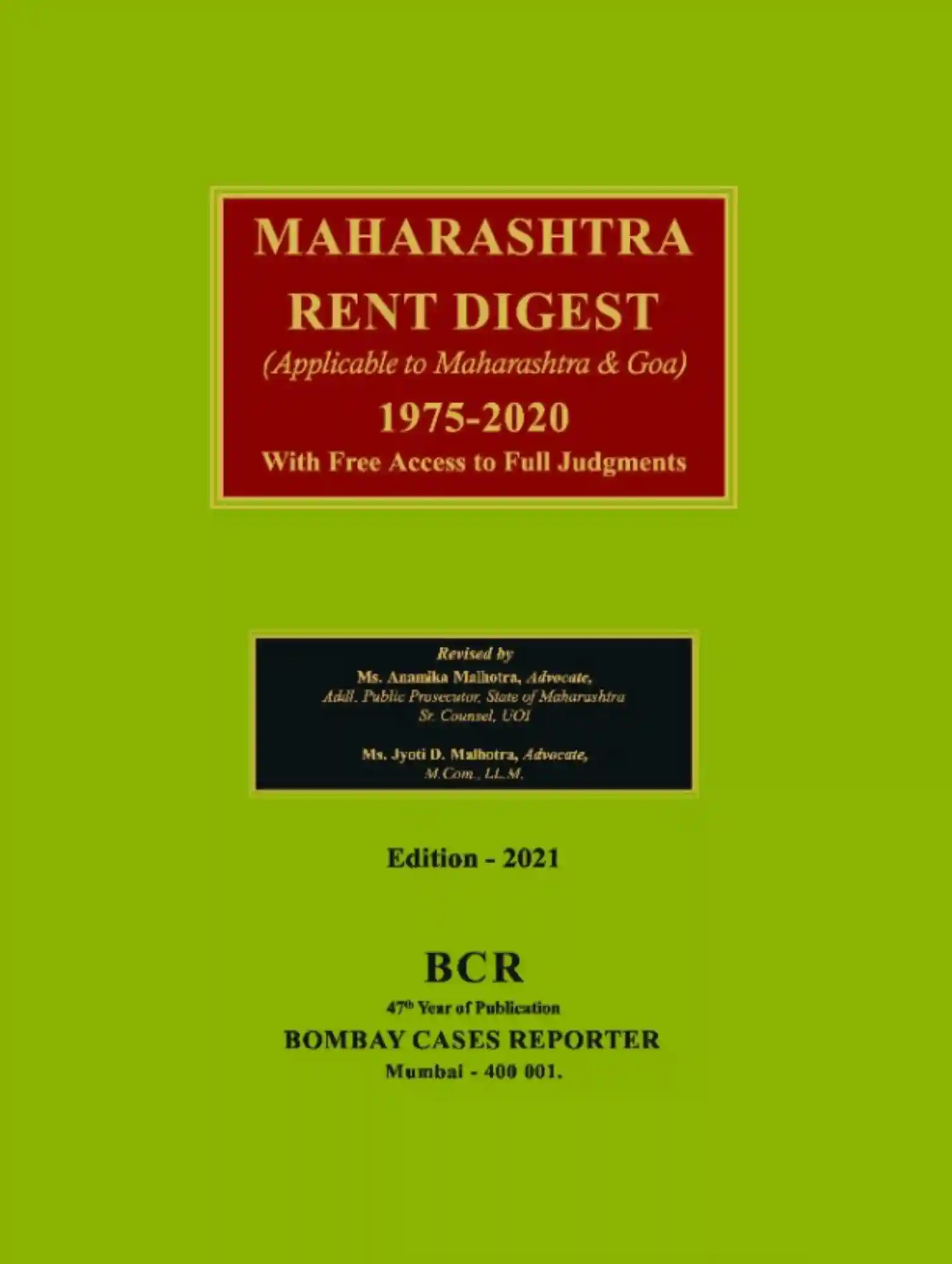 Maharashtra Rent Digest